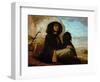 Self-Portrait with Black Dog-Gustave Courbet-Framed Giclee Print