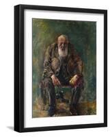 Self-Portrait with Boots, C.1920-Christian Krohg-Framed Giclee Print