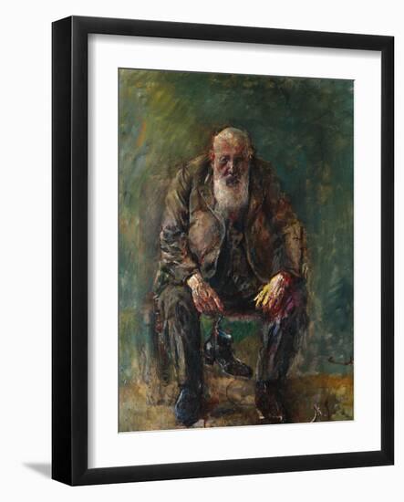 Self-Portrait with Boots, C.1920-Christian Krohg-Framed Giclee Print