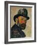 Self-Portrait with Bowler Hat (Sketch), 1885-1886-Paul Cézanne-Framed Giclee Print