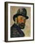 Self-Portrait with Bowler Hat (Sketch), 1885-1886-Paul Cézanne-Framed Giclee Print