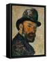 Self-Portrait with Bowler Hat (Sketch), 1885-1886-Paul Cézanne-Framed Stretched Canvas