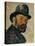 Self-Portrait with Bowler Hat (Sketch), 1885-1886-Paul Cézanne-Stretched Canvas