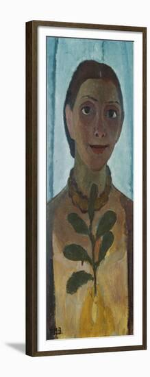 Self-Portrait with Camellia Twig, 1907-Paula Modersohn-Becker-Framed Giclee Print
