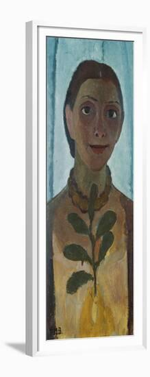 Self-Portrait with Camellia Twig, 1907-Paula Modersohn-Becker-Framed Giclee Print