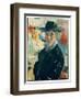 Self Portrait with Cigar, 1913 (Oil on Canvas)-Rik Wouters-Framed Giclee Print