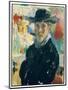 Self Portrait with Cigar, 1913 (Oil on Canvas)-Rik Wouters-Mounted Giclee Print