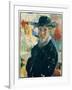 Self Portrait with Cigar, 1913 (Oil on Canvas)-Rik Wouters-Framed Giclee Print