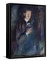 Self Portrait with Cigarette, 1895 (Oil on Canvas)-Edvard Munch-Framed Stretched Canvas