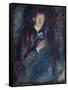 Self Portrait with Cigarette, 1895 (Oil on Canvas)-Edvard Munch-Framed Stretched Canvas