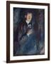 Self Portrait with Cigarette, 1895 (Oil on Canvas)-Edvard Munch-Framed Giclee Print