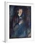 Self Portrait with Cigarette, 1895 (Oil on Canvas)-Edvard Munch-Framed Giclee Print