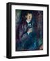 Self Portrait with Cigarette, 1895-Edvard Munch-Framed Giclee Print