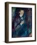 Self Portrait with Cigarette, 1895-Edvard Munch-Framed Giclee Print