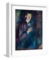 Self Portrait with Cigarette, 1895-Edvard Munch-Framed Giclee Print