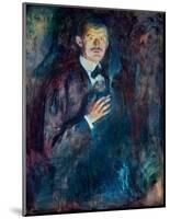 Self Portrait with Cigarette, 1895-Edvard Munch-Mounted Giclee Print