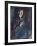 Self Portrait With Cigarette 1895-Edvard Munch-Framed Premium Giclee Print