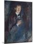 Self Portrait With Cigarette 1895-Edvard Munch-Mounted Premium Giclee Print