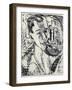 Self-Portrait with Cigarette, 1915-Ernst Ludwig Kirchner-Framed Giclee Print