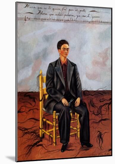 Self-Portrait with Cropped Hair, 1940-Frida Kahlo-Mounted Art Print