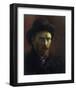 Self-Portrait with Dark Felt Hat-Vincent van Gogh-Framed Art Print