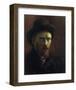 Self-Portrait with Dark Felt Hat-Vincent van Gogh-Framed Art Print