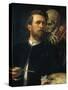 Self-Portrait with Death Playing the Fiddle, 1872-Arnold B?cklin-Stretched Canvas