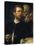 Self-Portrait with Death Playing the Fiddle, 1872-Arnold B?cklin-Stretched Canvas