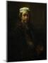 Self-Portrait with Easel, 1660-Rembrandt van Rijn-Mounted Giclee Print