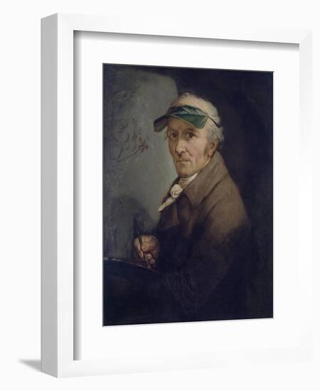 Self-Portrait with Eye-Shade, 1813-Anton Graff-Framed Giclee Print