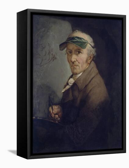 Self-Portrait with Eye-Shade, 1813-Anton Graff-Framed Stretched Canvas