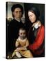 Self Portrait with Family-Johann Friedrich Overbeck-Stretched Canvas