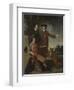 Self Portrait with Father and Brother, C.1760-62-John Hamilton Mortimer-Framed Giclee Print