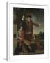 Self Portrait with Father and Brother, C.1760-62-John Hamilton Mortimer-Framed Giclee Print