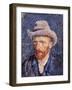 Self Portrait with Felt Hat, 1887-88-Vincent van Gogh-Framed Giclee Print