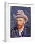 Self Portrait with Felt Hat, 1887-88-Vincent van Gogh-Framed Giclee Print