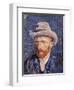 Self Portrait with Felt Hat, 1887-88-Vincent van Gogh-Framed Giclee Print