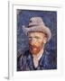 Self Portrait with Felt Hat, 1887-88-Vincent van Gogh-Framed Giclee Print