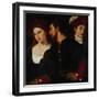 Self-Portrait with Friends-Titian (Tiziano Vecelli)-Framed Giclee Print
