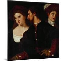 Self-Portrait with Friends-Titian (Tiziano Vecelli)-Mounted Giclee Print