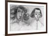 Self Portrait with George Sand-Alfred de Musset-Framed Giclee Print