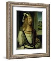 Self Portrait with Gloves, 1498-Albrecht Dürer-Framed Giclee Print