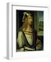 Self Portrait with Gloves, 1498-Albrecht Dürer-Framed Giclee Print