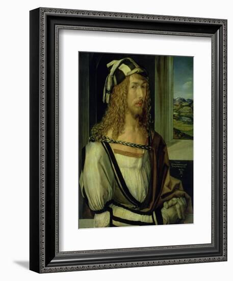 Self Portrait with Gloves, 1498-Albrecht Dürer-Framed Giclee Print