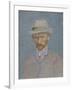 Self-Portrait with Gray Felt Hat, 1887-Vincent van Gogh-Framed Giclee Print