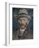 Self Portrait with Grey Felt Hat, 1887-Vincent van Gogh-Framed Giclee Print