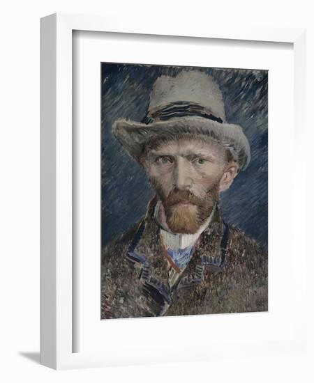 Self Portrait with Grey Felt Hat, 1887-Vincent van Gogh-Framed Giclee Print