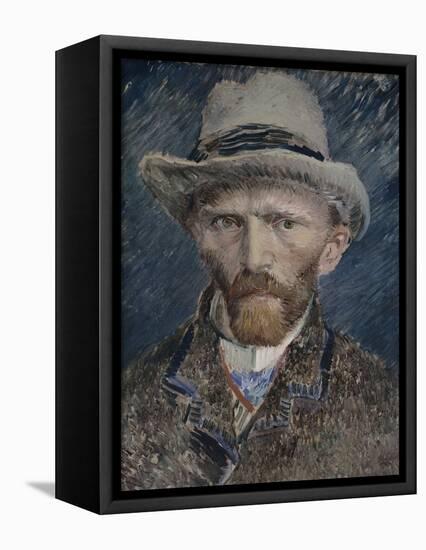 Self Portrait with Grey Felt Hat, 1887-Vincent van Gogh-Framed Stretched Canvas