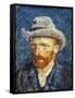 Self Portrait with Grey Felt Hat, c.1887-Vincent van Gogh-Framed Stretched Canvas