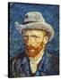 Self Portrait with Grey Felt Hat, c.1887-Vincent van Gogh-Stretched Canvas